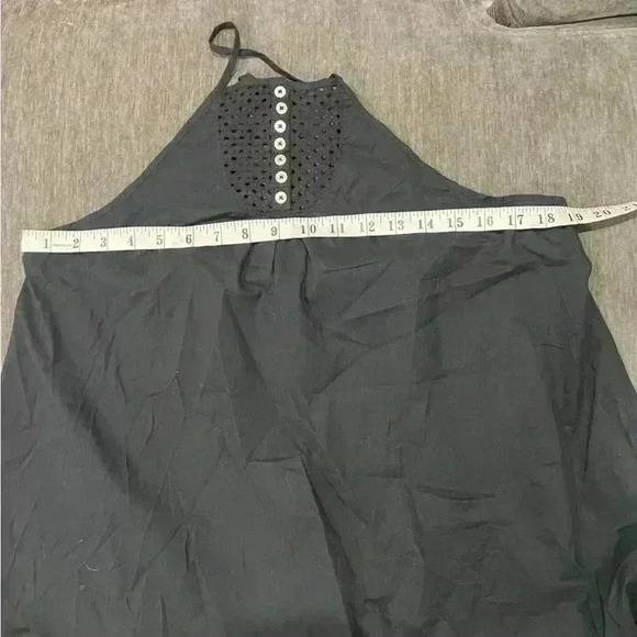 Intimately by Free People Black Eyelet Swing Top - Size Small - Picture 2 of 6